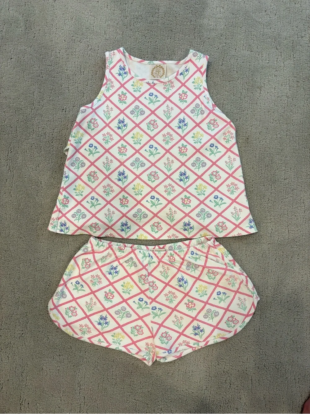 The Beaufort Bonnet Company Girl’s Size 14 Love You Back Shorts Set Outfit TBBC